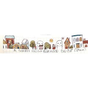 The Coffee Monsterz Co. New Washi Tape Die Cut A Sunny Neighborhood TCMC